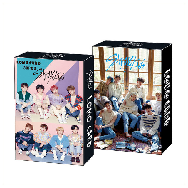 30pcs/box Kpop Stray kids TWICE ITZY IU NEW Ablum Postcard Lomo Cards Korea Group