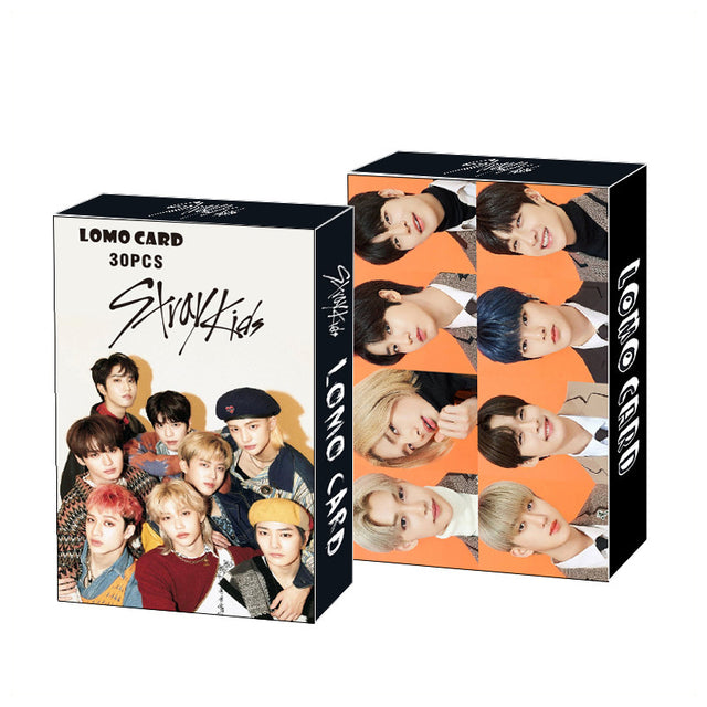 30pcs/box Kpop Stray kids TWICE ITZY IU NEW Ablum Postcard Lomo Cards Korea Group