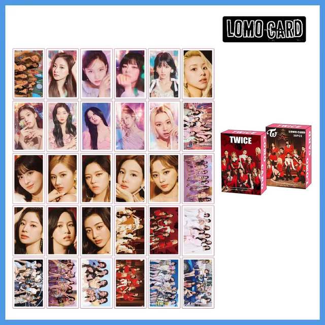 30pcs/box Kpop Stray kids TWICE ITZY IU NEW Ablum Postcard Lomo Cards Korea Group