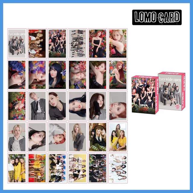 30pcs/box Kpop Stray kids TWICE ITZY IU NEW Ablum Postcard Lomo Cards Korea Group