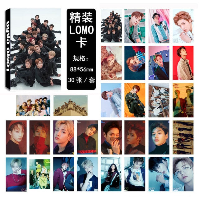 30pcs/set 2020 NCT LOMO card High quality Photo album card for fans collection Kpop NCT 127 Dream Photocard new arrivals