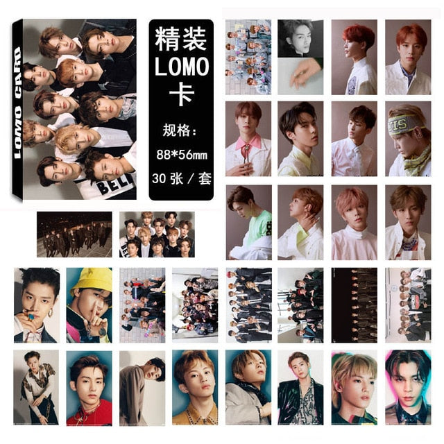 30pcs/set 2020 NCT LOMO card High quality Photo album card for fans collection Kpop NCT 127 Dream Photocard new arrivals