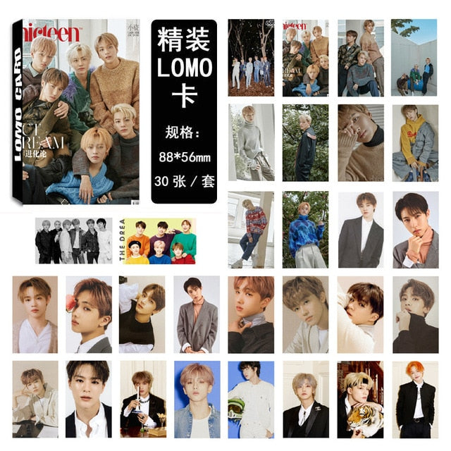 30pcs/set 2020 NCT LOMO card High quality Photo album card for fans collection Kpop NCT 127 Dream Photocard new arrivals