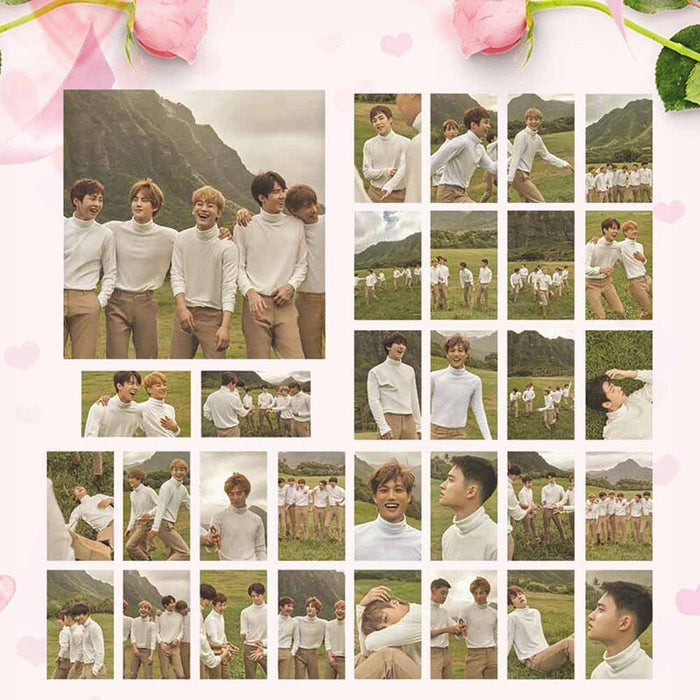 30pcs/set KPOP EXO Hawaii Photobook Album Self Made Paper Lomo Card Photo Card Poster Photocard For Fans Collective Gift