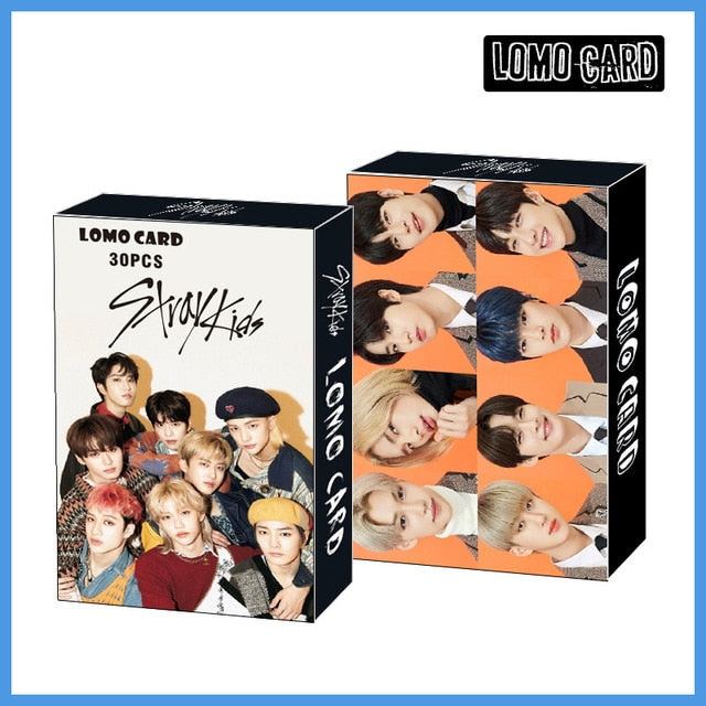 30pcs/set Kpop ATEEZ Lomo card Stray kids GOT7 TWICE TXT NCT 2020 ITZY Photocard HD photo print album photocard for fans gifts