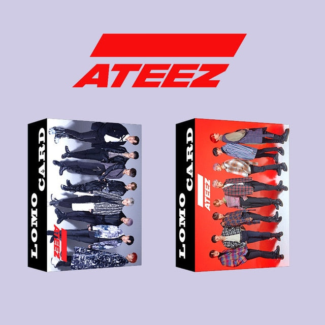 30pcs/set Kpop ATEEZ Lomo card Stray kids GOT7 TWICE TXT NCT ITZY Photocard HD photo print album photocard for fans gifts