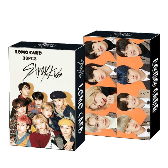30pcs/set Kpop Stray kids Lomo Cards 86*54mm K-pop photocards Stray kids HD photo cards New arrivals