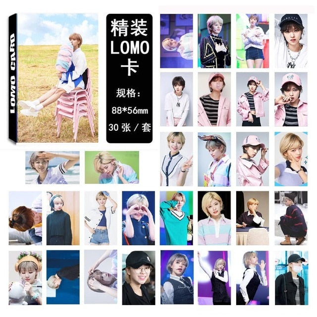 30pcs/set Kpop TWICE photocard Group single photo album lomo card HD high quality Print for fans collection new arrivals