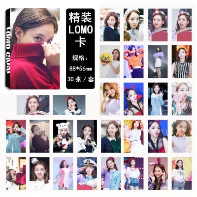 30pcs/set Kpop TWICE photocard Group single photo album lomo card HD high quality Print for fans collection new arrivals