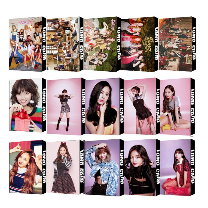 30pcs/set Kpop TWICE photocard Group single photo album lomo card HD high quality Print for fans collection new arrivals