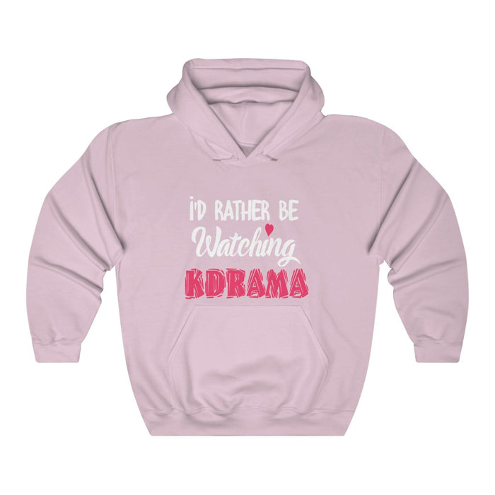 I'd Rather Be Watching Kdrama Hoodie - Trendy Winter Kpop Hoodies Kpop Fashion - Kpop Hooded Sweater