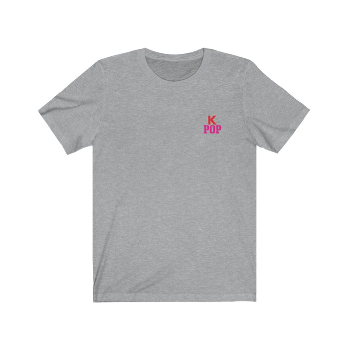 High-Quality Pink Kpop Logo Badge Unisex T-Shirt - Kpopshop