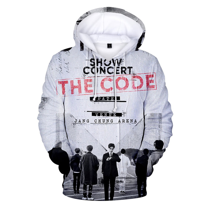 3D Monsta X Hoodies Sweatshirts Men/Women HIP HOP Harajuku Long Sleeve Autumn Monsta X pullovers 3D Print Hoodies