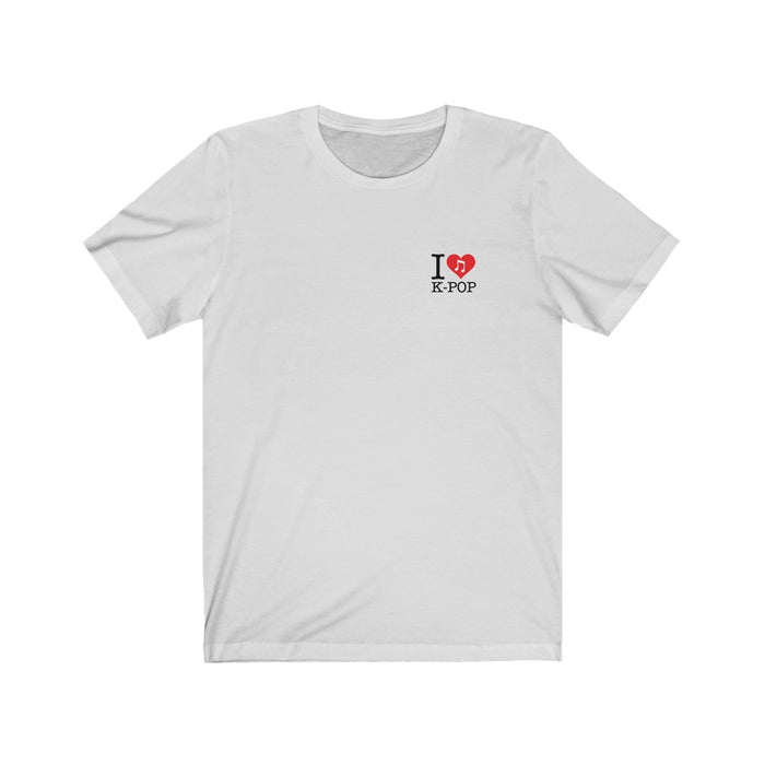 I Love Kpop Badge Unisex T-Shirt - Kpopshop