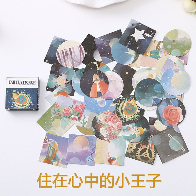 40 PCS/box Mini Cartoon Paper Sticker Decoration Decal DIY Album Scrapbooking Seal Sticker Kawaii Stationery Gift