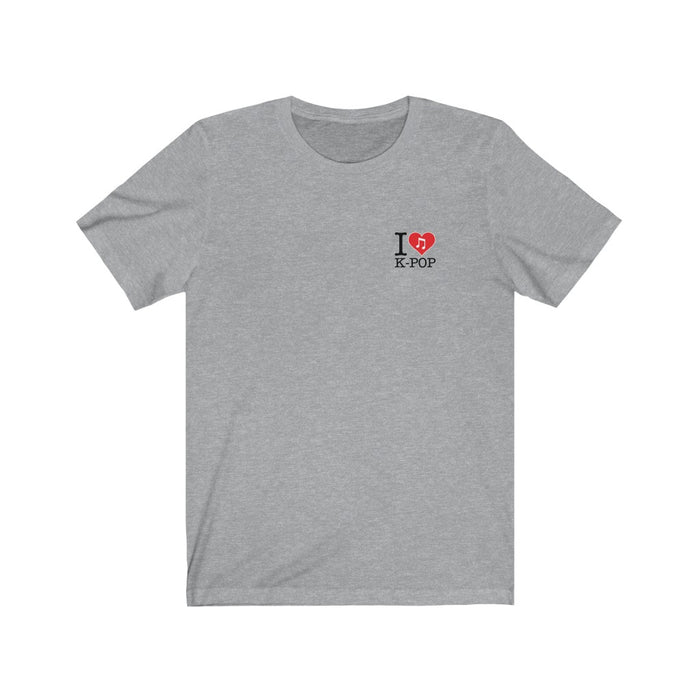 I Love Kpop Badge Unisex T-Shirt - Kpopshop