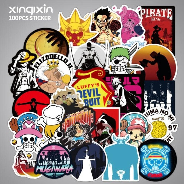 50 100pcs/Pack Japan Anime Sticker Anime Attack On Titan Stickers aesthetic Laptop Bicycle Guitar Skateboard Waterproof stikers