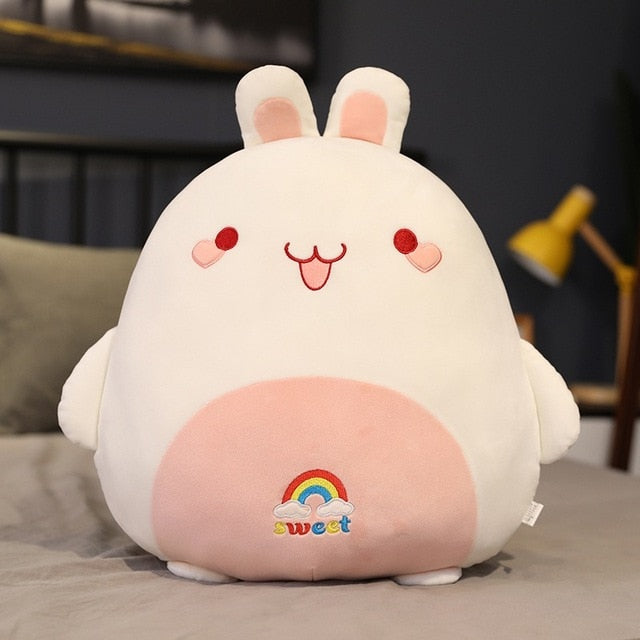 50cm Fat Kawaii Chicken Bear Rabbit Penguin Piggy Dinosaur Plush Pillow Toys Soft Stuffed Animal Doll Chair Cushion High Quality