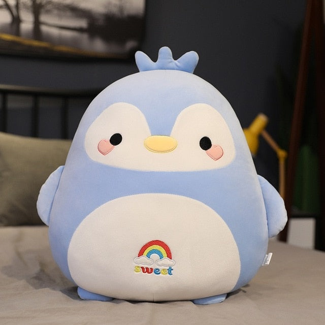 50cm Fat Kawaii Chicken Bear Rabbit Penguin Piggy Dinosaur Plush Pillow Toys Soft Stuffed Animal Doll Chair Cushion High Quality