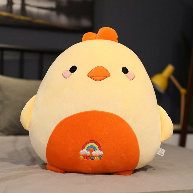 50cm Fat Kawaii Chicken Bear Rabbit Penguin Piggy Dinosaur Plush Pillow Toys Soft Stuffed Animal Doll Chair Cushion High Quality