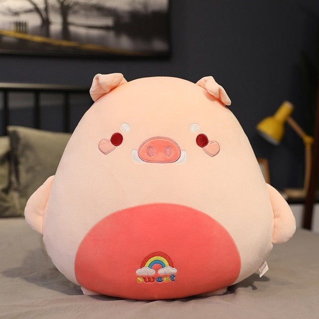 50cm Fat Kawaii Chicken Bear Rabbit Penguin Piggy Dinosaur Plush Pillow Toys Soft Stuffed Animal Doll Chair Cushion High Quality
