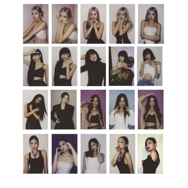 54 pcs/pack KPOP JENNIE LISA ROSE JISOO New Album ICE CREAM LOMO Cards Photo Cards