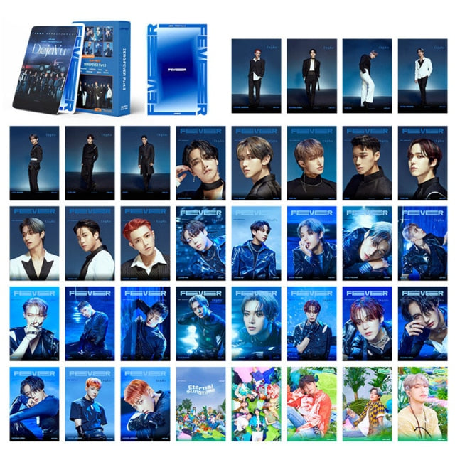 54CS/Set Kpop ATEEZ New Album Zero:fever Part 3 LOMO Cards HD Printed Postcard Photo Cards for Fans Collection Gift Accessories