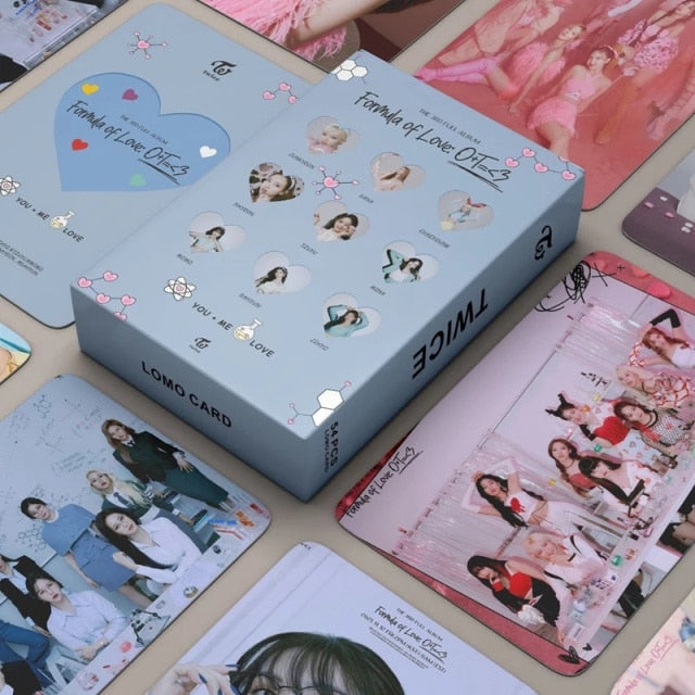 54Pcs/Set Mix 2021 New Kpop TWICE Lomo Card Kpop Girls New Album Postcards for Fans Gift Photo Print High Quality Kpop Photocard
