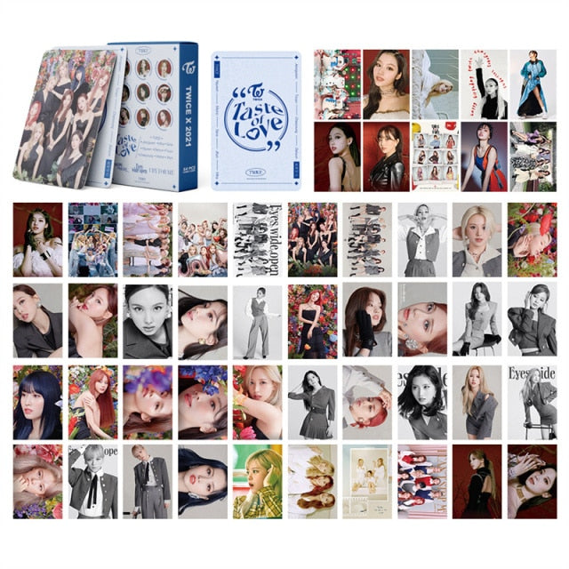 54Pcs/Set Mix 2021 New Kpop TWICE Lomo Card Kpop Girls New Album Postcards for Fans Gift Photo Print High Quality Kpop Photocard