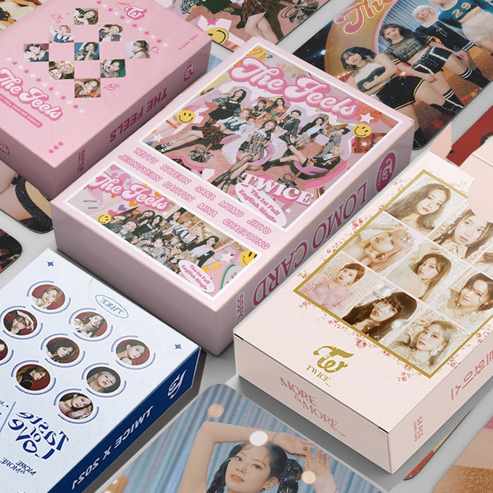 54Pcs/Set Mix 2021 New Kpop TWICE Lomo Card Kpop Girls New Album Postcards for Fans Gift Photo Print High Quality Kpop Photocard