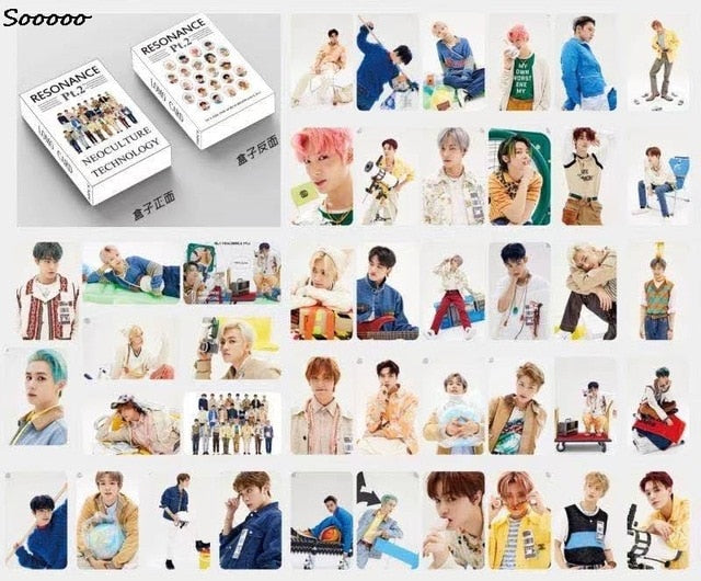 54pcs/set Kpop Lomo card Stray kids GOT7 TWICE NCT RESONMICE PT.2 HD Photo Print Album Photocard