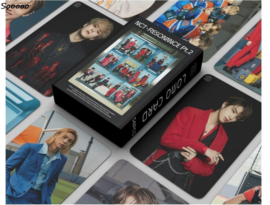 54pcs/set Kpop Lomo card Stray kids GOT7 TWICE NCT RESONMICE PT.2 HD Photo Print Album Photocard