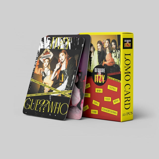 55pcs/set Kpop ITZY lomo Cards BEWARE OF ITZY Photo album Cards for fans collection High quality HD photocards New