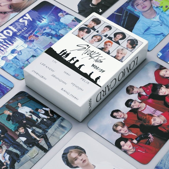 55pcs/set Kpop Stray Kids Lomo Cards ODDINARY New Album Boys Photocards