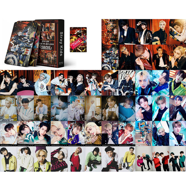 55pcs/set Kpop Stray Kids Lomo Cards ODDINARY New Album Boys Photocards