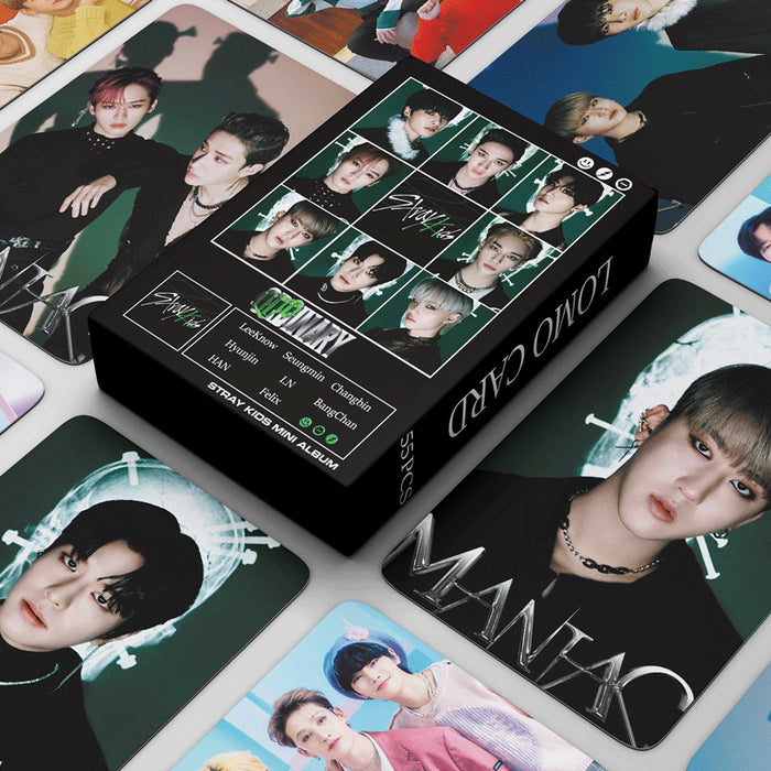 55pcs/set Kpop Stray Kids Lomo Cards ODDINARY New Album Boys Photocards