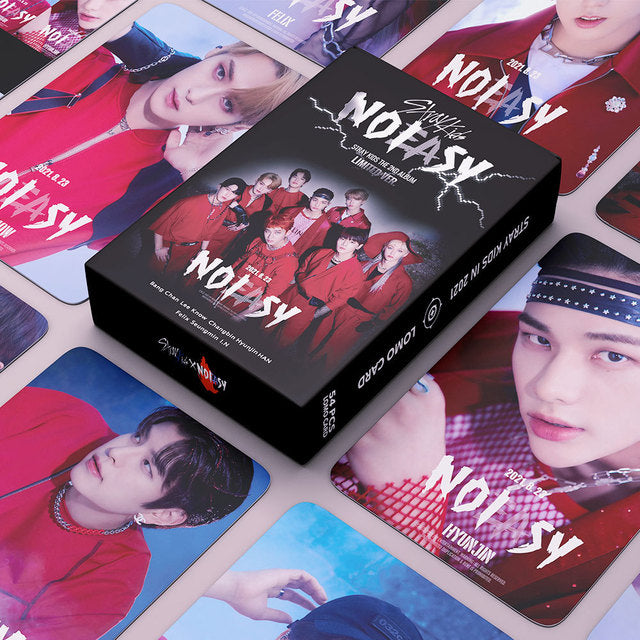55pcs/set Kpop Stray Kids MANIAC CIRCUS NO EASY Album Lomo Cards Photocards