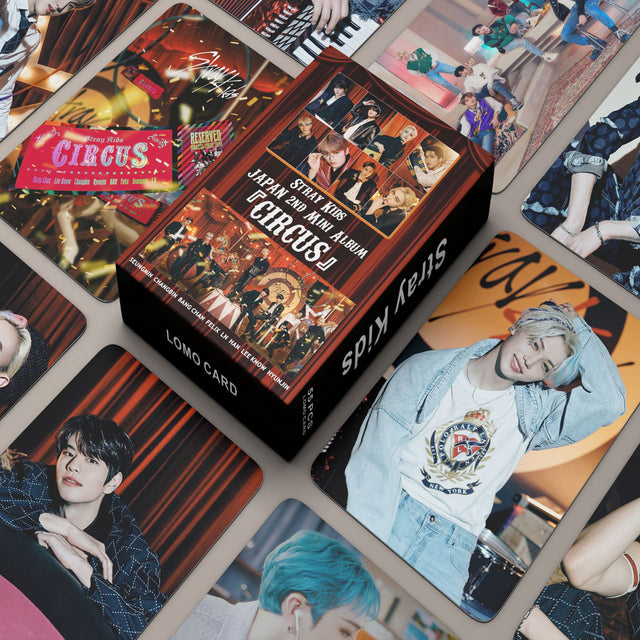 55pcs/set Kpop Stray Kids MANIAC CIRCUS NO EASY Album Lomo Cards Photocards