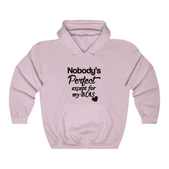Nobody's Perfect Except For My Bias Love Hoodie - Trendy Winter Kpop Hoodies Kpop Fashion - Kpop Hooded Sweater