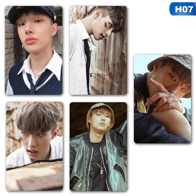 5pcs/set Kpop ATEEZ Lomo card Stray kids Photocard HD photo print album photocard for fans gifts