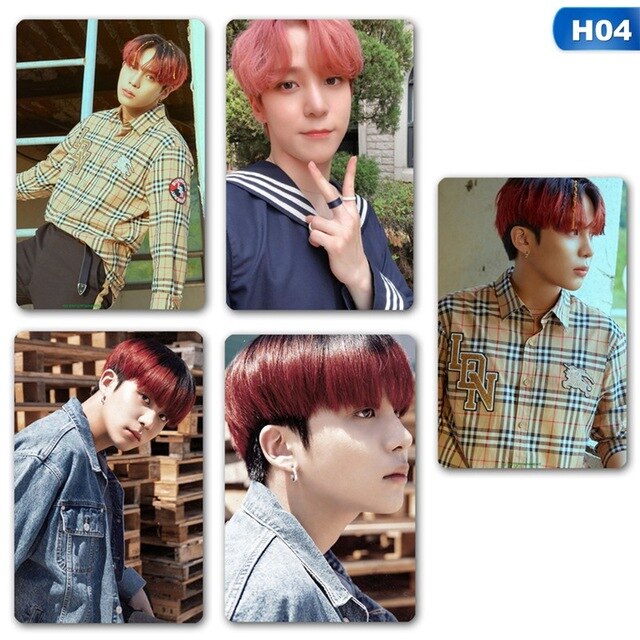 5pcs/set Kpop ATEEZ Lomo card Stray kids Photocard HD photo print album photocard for fans gifts