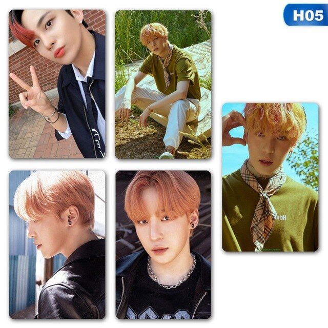 5pcs/set Kpop ATEEZ Lomo card Stray kids Photocard HD photo print album photocard for fans gifts