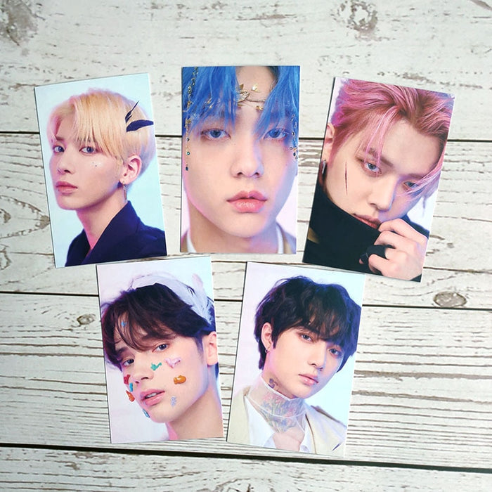 5pcs/set Kpop TXT Photocard new album Minisode1 : Blue Hour TXT photo cards HD