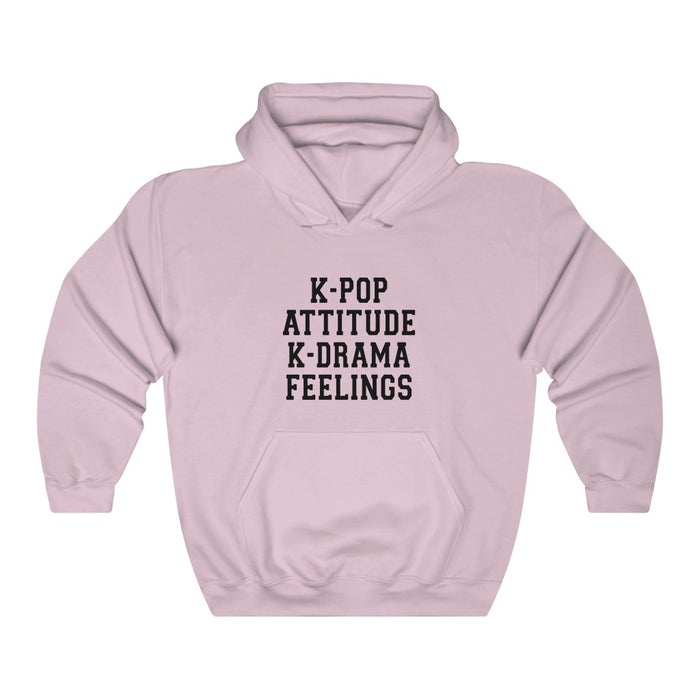 K-Pop Attitude K-Drama Feeling Hoodie - Trendy Winter Kpop Hoodies Kpop Fashion - Kpop Hooded Sweater