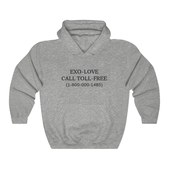 EXO - Love Call Toll- Free 1-800-000-1485 Hoodie - EXO Hoodies - Kpop Pullover Hoodie