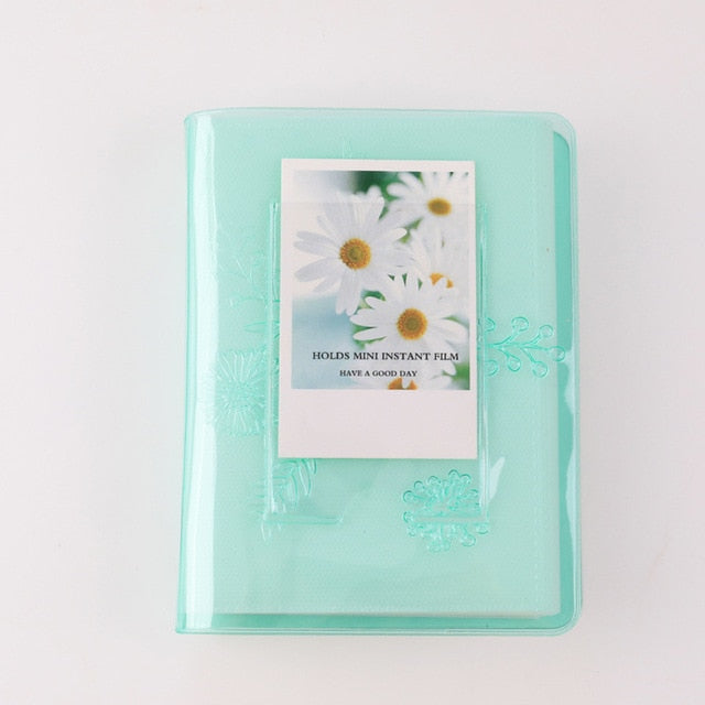 64 capacity Card holder photo album Transparent flowers 3 inch album for store kpop ATEEZ Stray Kids Bangtan boys Lomo Cards