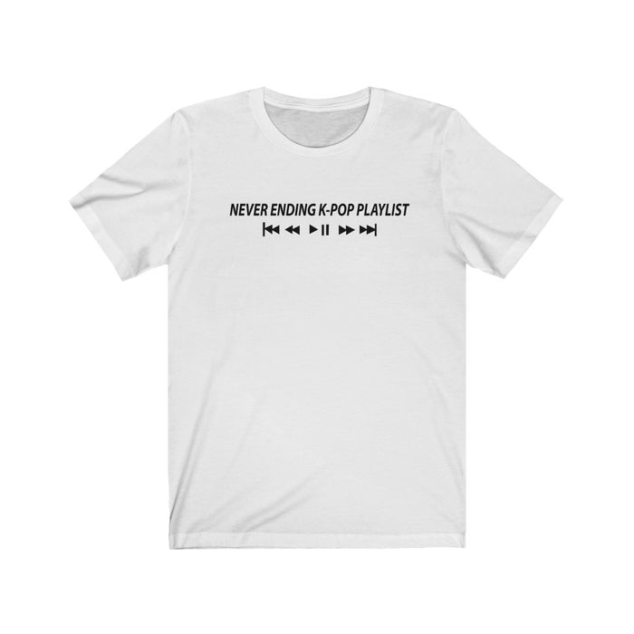 Never Ending K-Pop Playlist T-Shirt - Trendy Kpop T-shirts - Kpop Classic T-Shirt