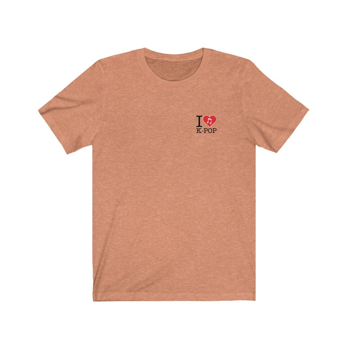 I Love Kpop Badge Unisex T-Shirt - Kpopshop