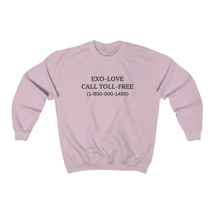 EXO Call Toll Free (1-800-000-1485) Sweatshirt - EXO Sweatshirt - Kpop Crewneck Women Sweatshirt