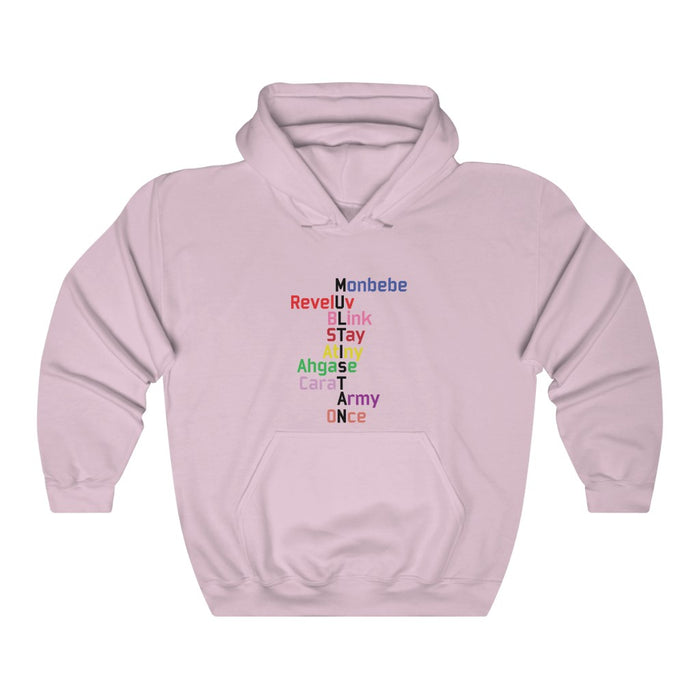 Monbebe Reveluv Blink Stay Atiny Ahgase Carat Army Once Hoodie - Trendy Winter Kpop Hoodies - Kpop Hooded Sweater